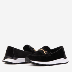 The Milan Black Leather Sneaker - Vinci Leather