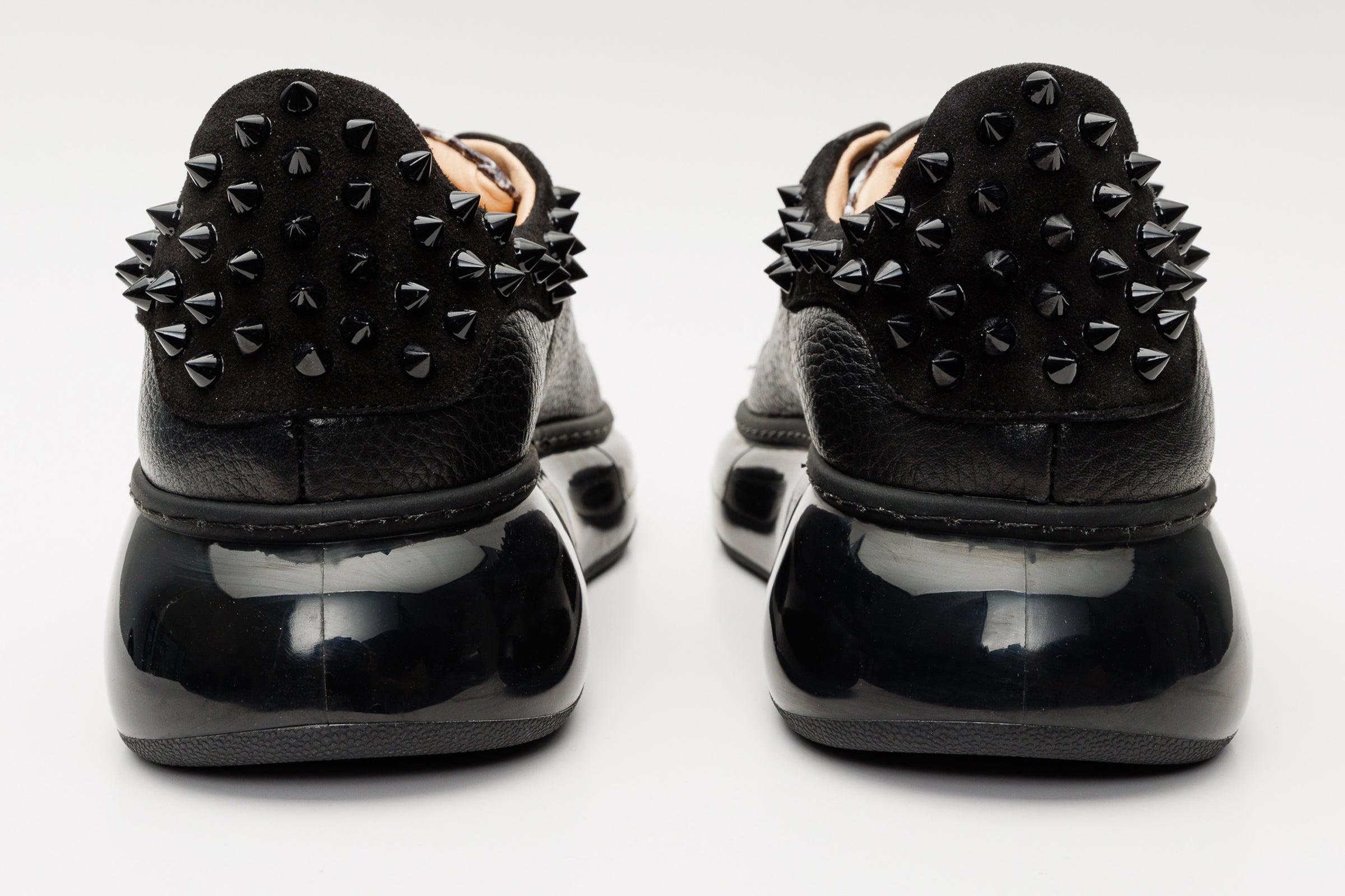 The Venezia Black Leather Sneaker - Vinci Leather