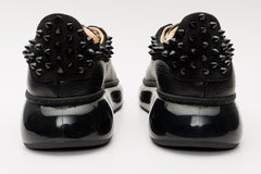 The Venezia Black Leather Sneaker - Vinci Leather