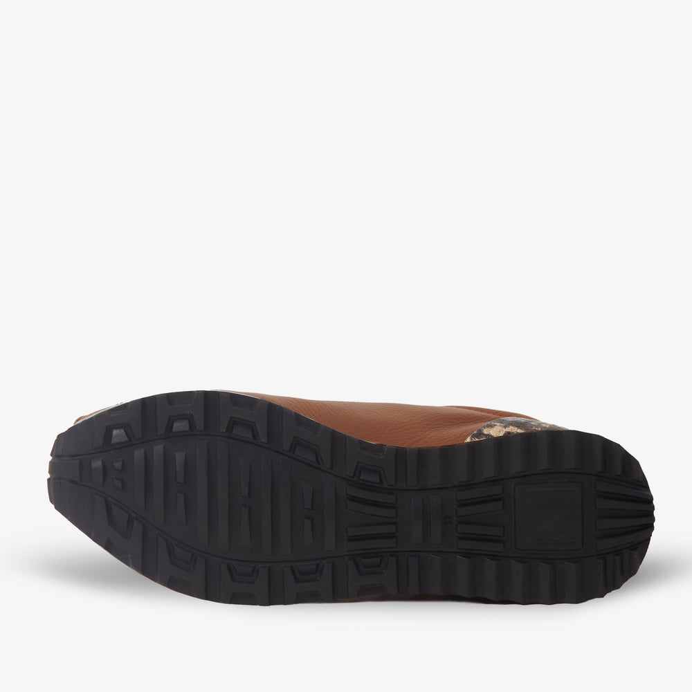The Infanta Tan  Spike Leather Sneaker Limited Edition - Vinci Leather