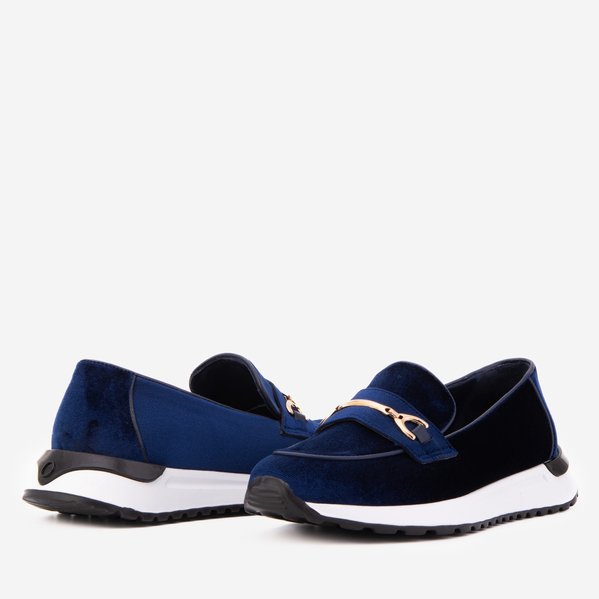 The Milan Navy Blue Leather Sneaker - Vinci Leather