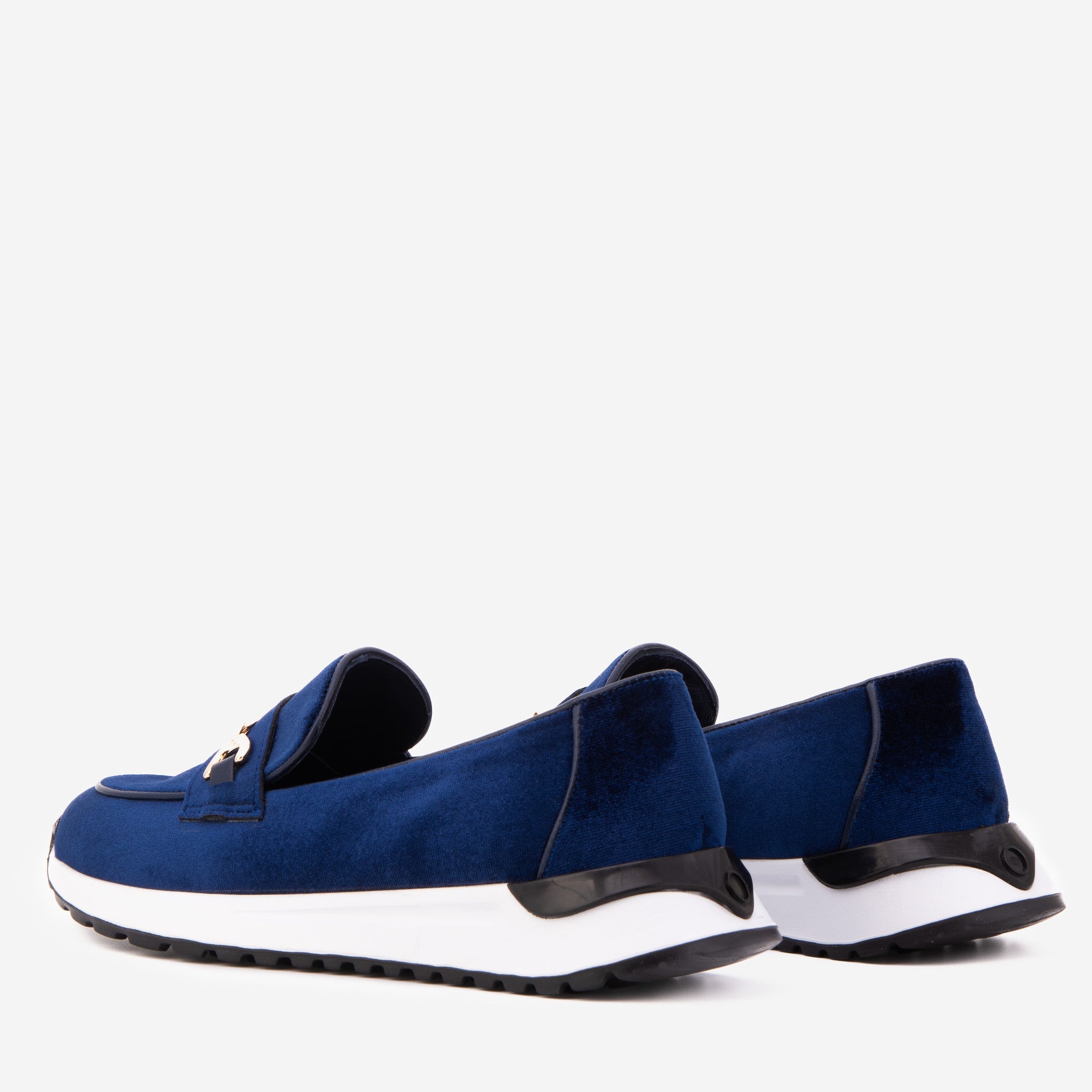 The Milan Navy Blue Leather Sneaker - Vinci Leather