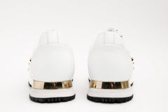 The Infanta White Spike Leather Sneaker  Limited Edition - Vinci Leather