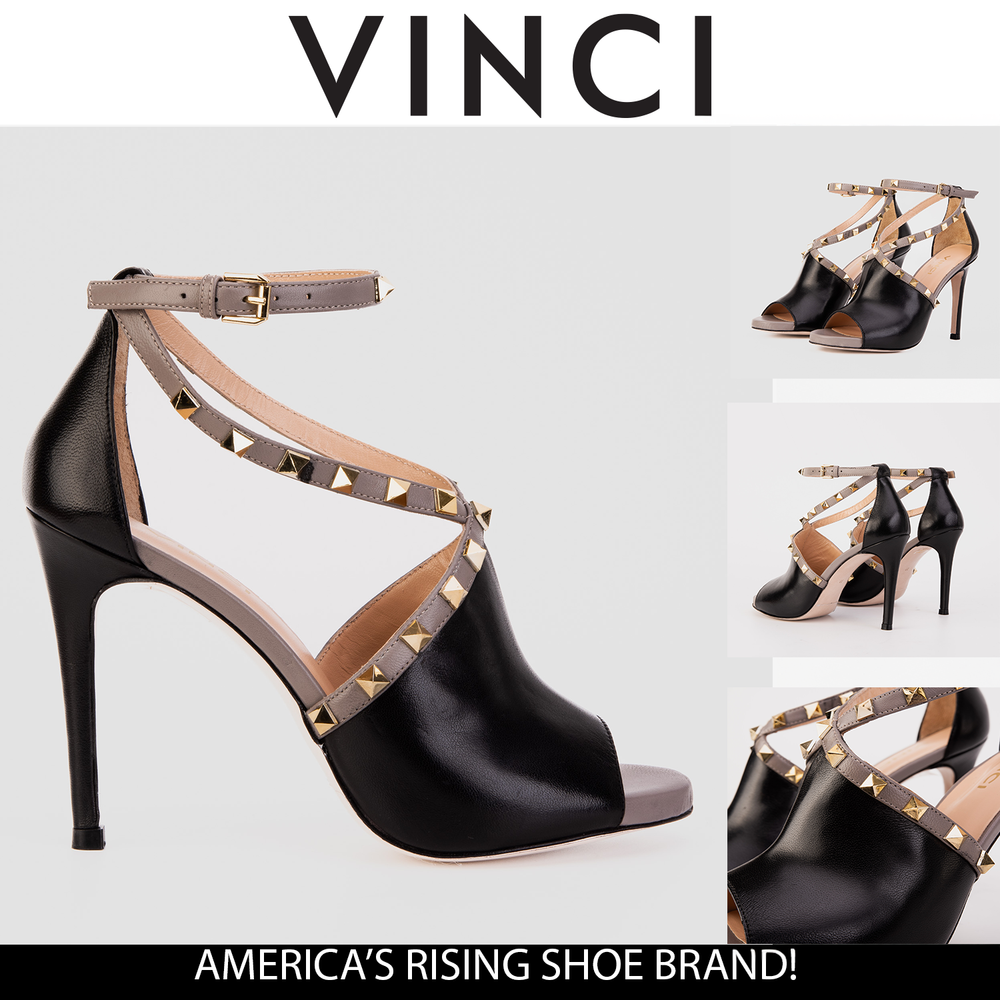 The Ribnica Black Leather Ankle Strap Sandal - Vinci Leather
