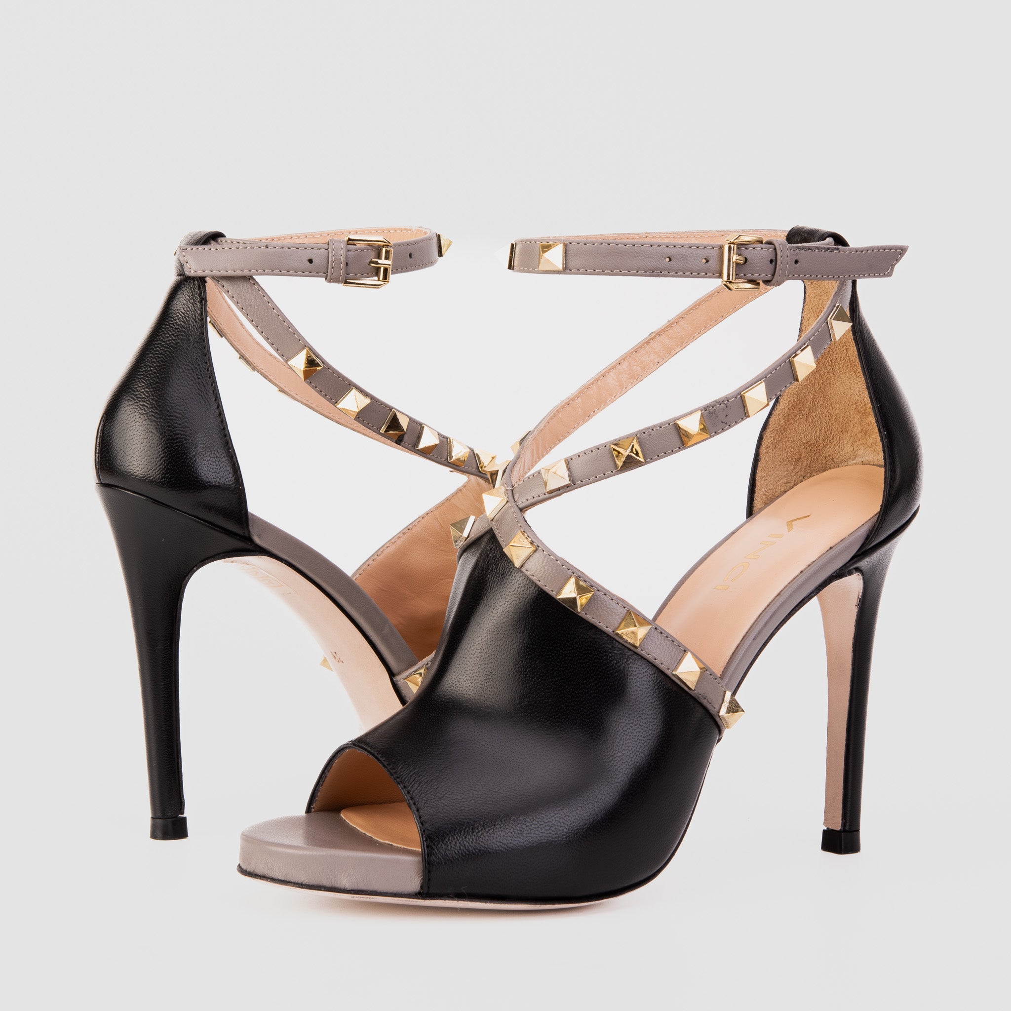 The Ribnica Black Leather Ankle Strap Sandal - Vinci Leather