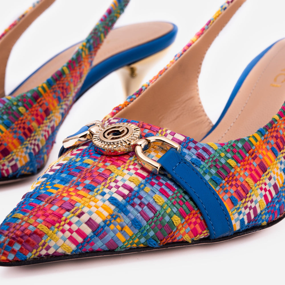 The Zoe Leather Slingback Sandal - Vinci Leather
