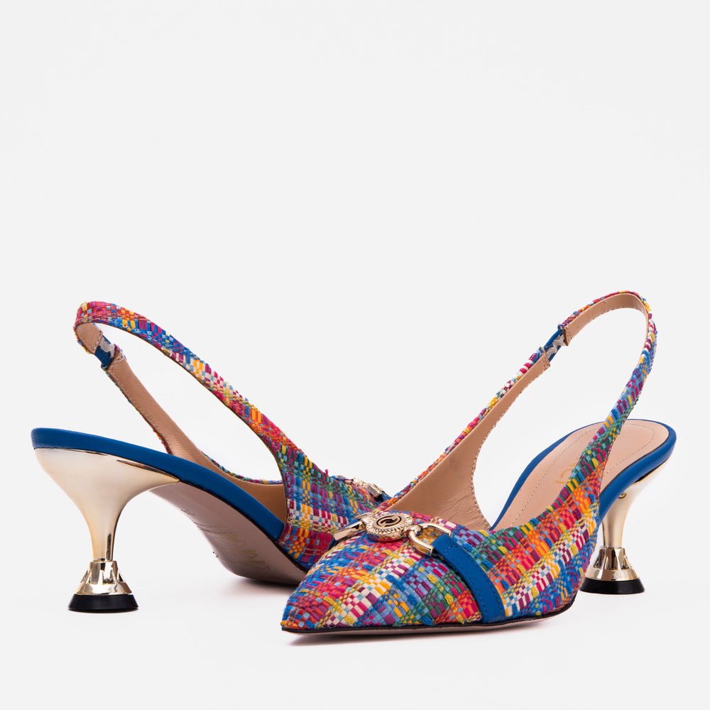 The Zoe Leather Slingback Sandal - Vinci Leather