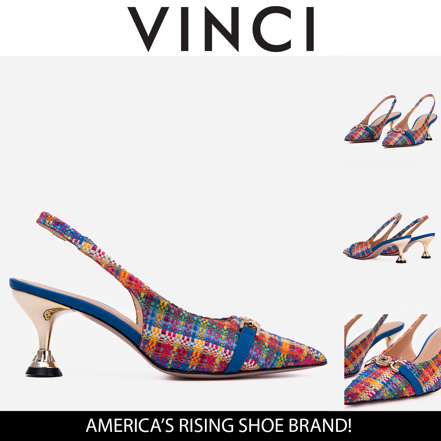 The Zoe Leather Slingback Sandal - Vinci Leather