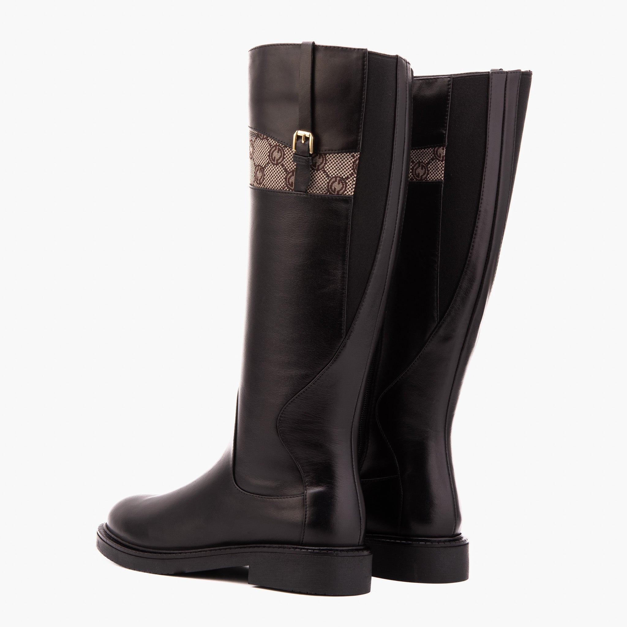 The Bellina Black Leather Women’s Knee-High Boot - Vinci Leather