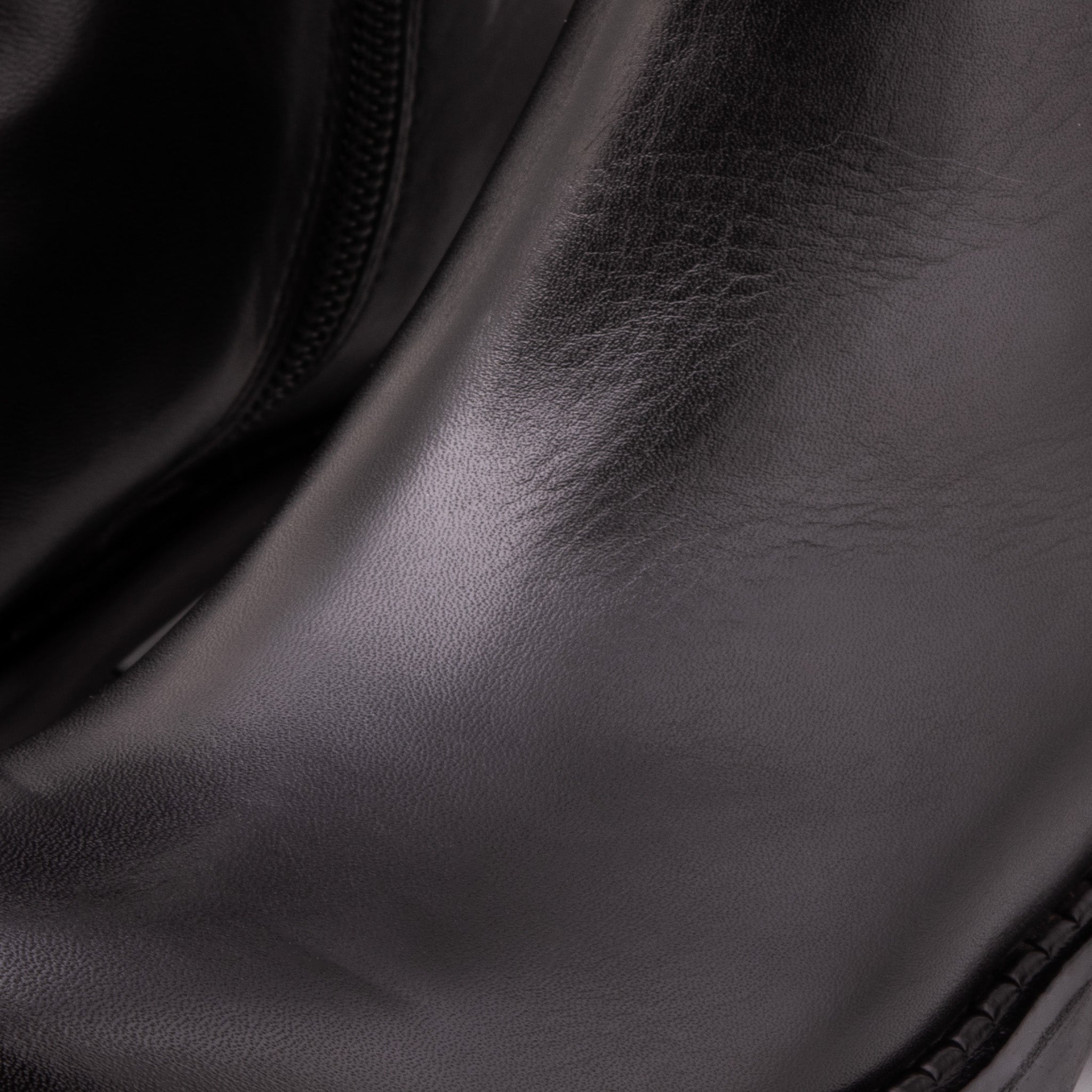 The Valeria Pearl Heel Knee-High Black Leather Boot - Vinci Leather
