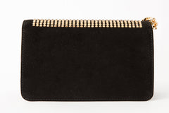 The Ailano Black Glitter Leather Handbag - Vinci Leather