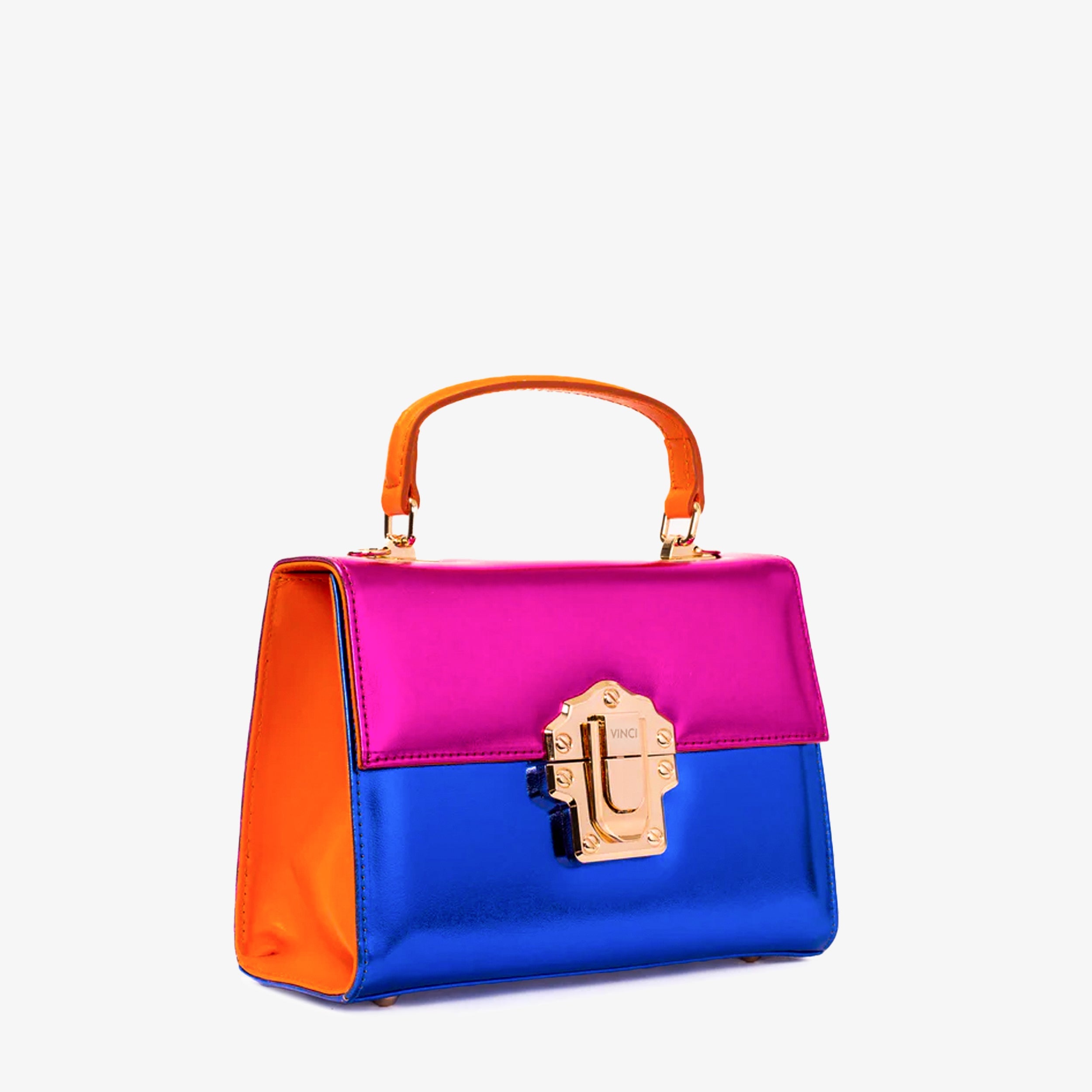 The Duffryn Fuschia Leather Handbag - Vinci Leather