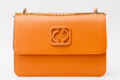 The Maneadero Orange Leather Handbag - Vinci Leather