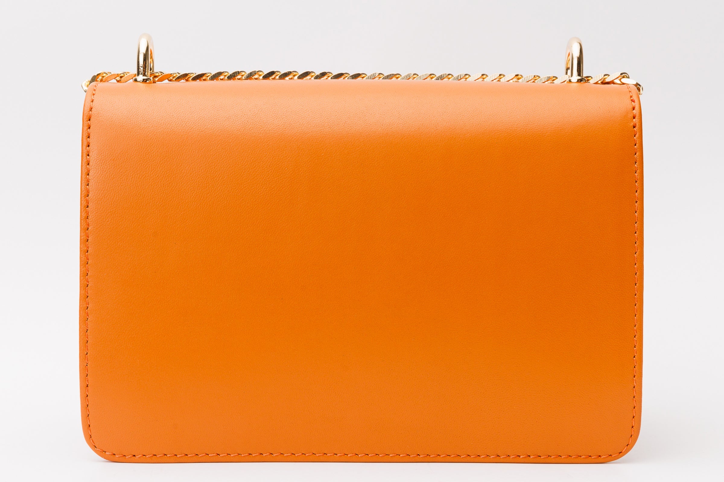 The Maneadero Orange Leather Handbag - Vinci Leather