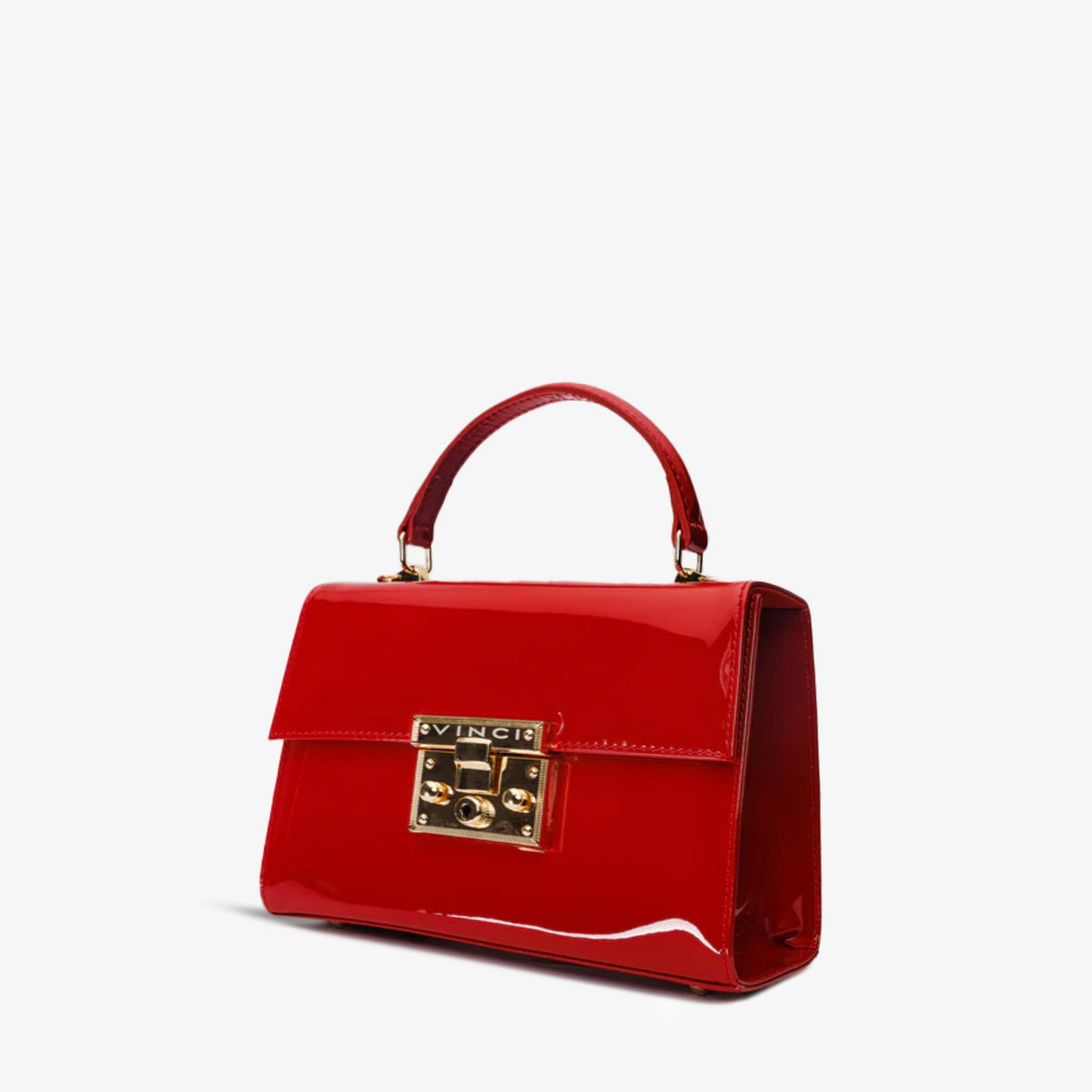 The Ege Red Patent Leather Handbag - Vinci Leather