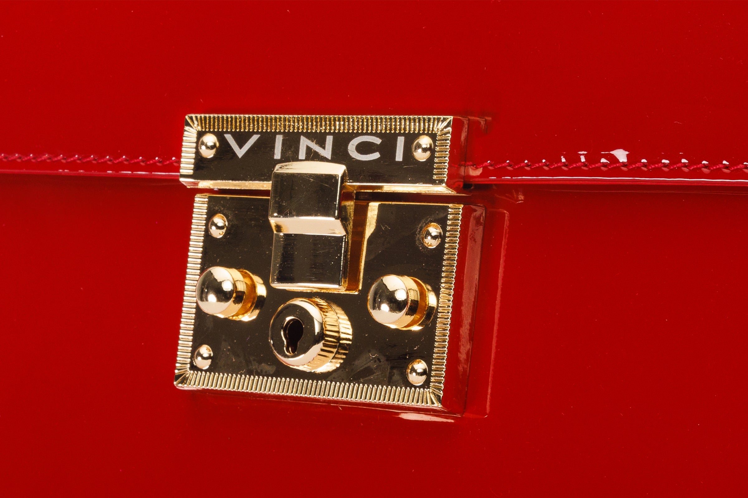 The Ege Red Patent Leather Handbag - Vinci Leather
