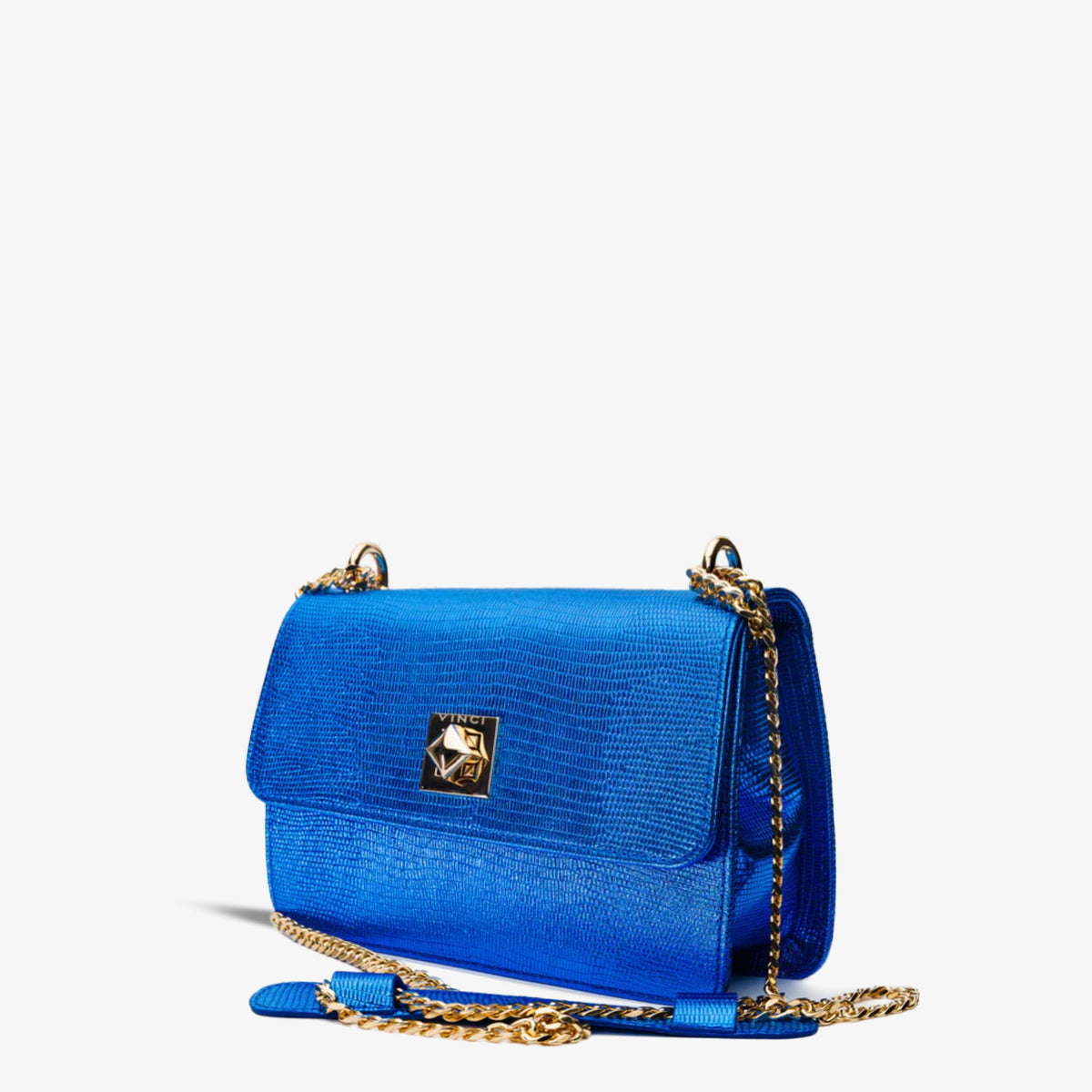 The Maple Sax Blue Leather Handbag - Vinci Leather