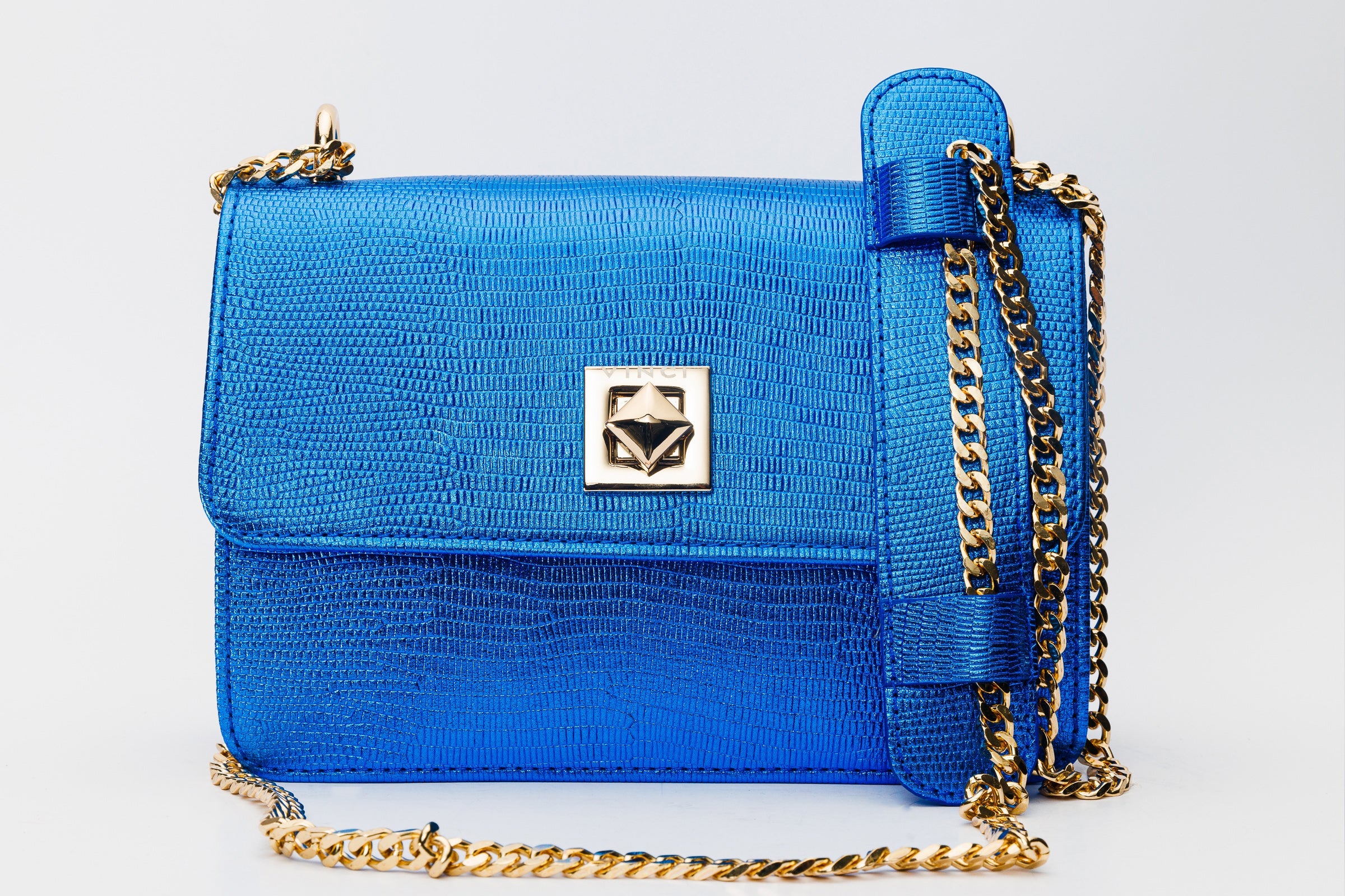 The Maple Sax Blue Leather Handbag - Vinci Leather