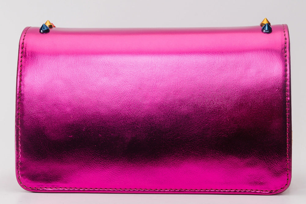The Caris Fuchsia Leather Handbag - Vinci Leather