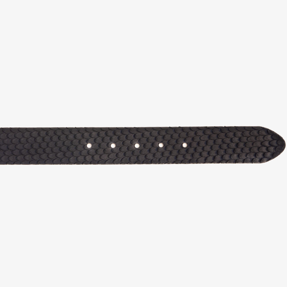The Majesty Navy Blue Leather Belt - Vinci Leather