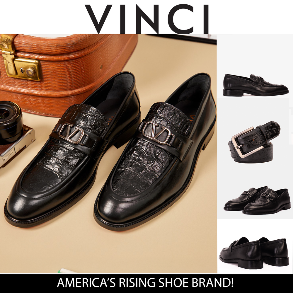 Amsterdam Black Bit Loafer Shoe - Vinci Leather