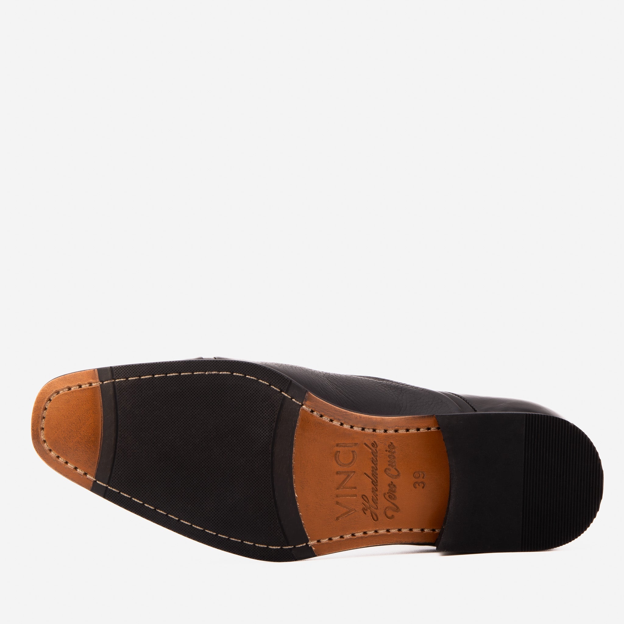 The Rockwell Handmade Black Leather Cap Toe Oxford Shoe - Vinci Leather