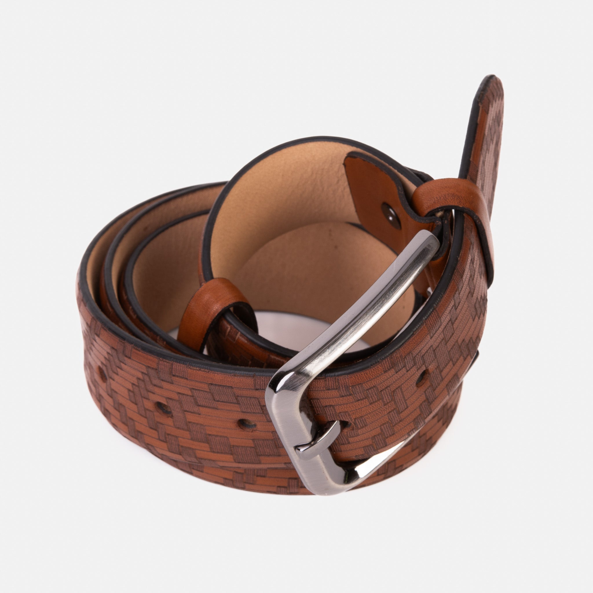 The Meram Tan Calfskin Belt - Vinci Leather