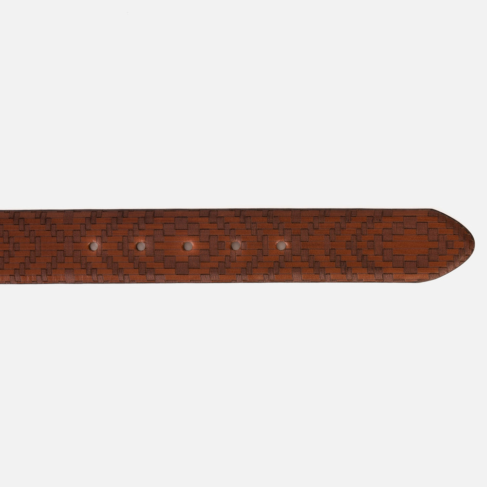 The Meram Tan Calfskin Belt - Vinci Leather