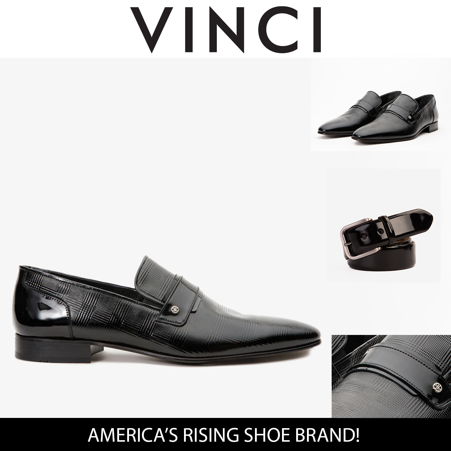 The Warsaw Shoe Black Leather Bit Loafer - Vinci Leather