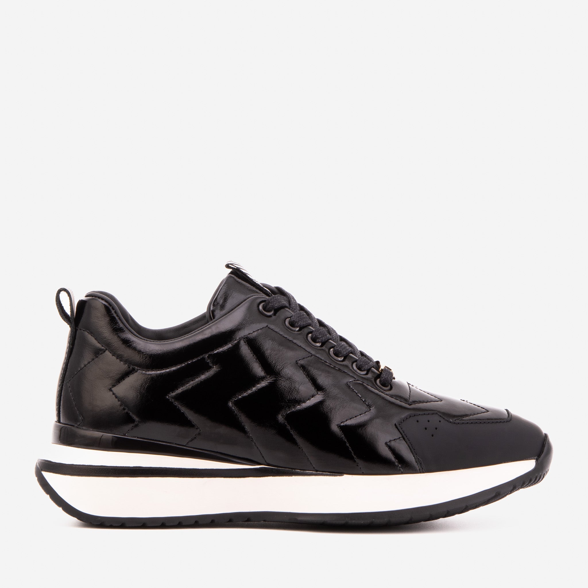 The Veneto Black Leather Sneaker - Vinci Leather