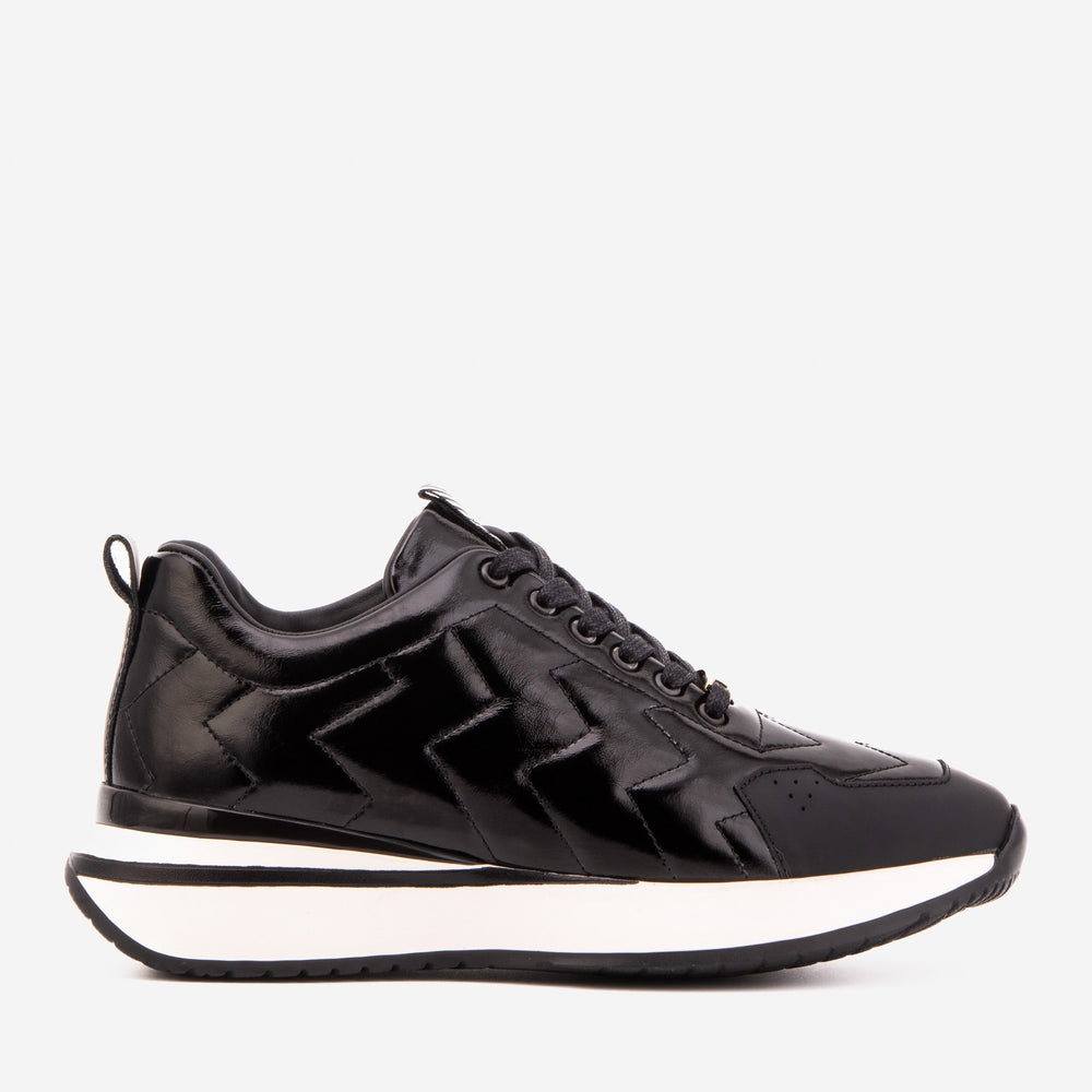The Veneto Black Leather Sneaker - Vinci Leather