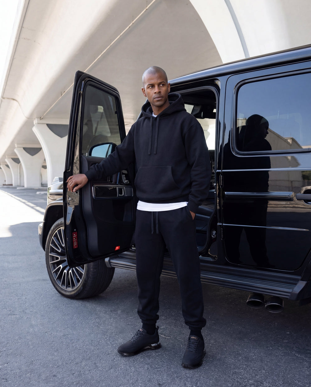 The Lexington Black Sneaker - Vinci Leather