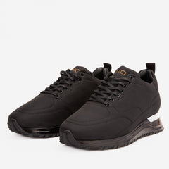 The Lexington Black Sneaker - Vinci Leather
