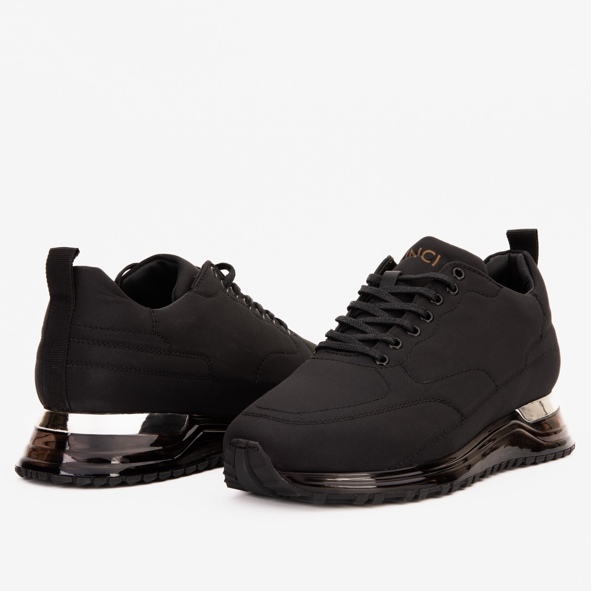 The Lexington Black Sneaker - Vinci Leather