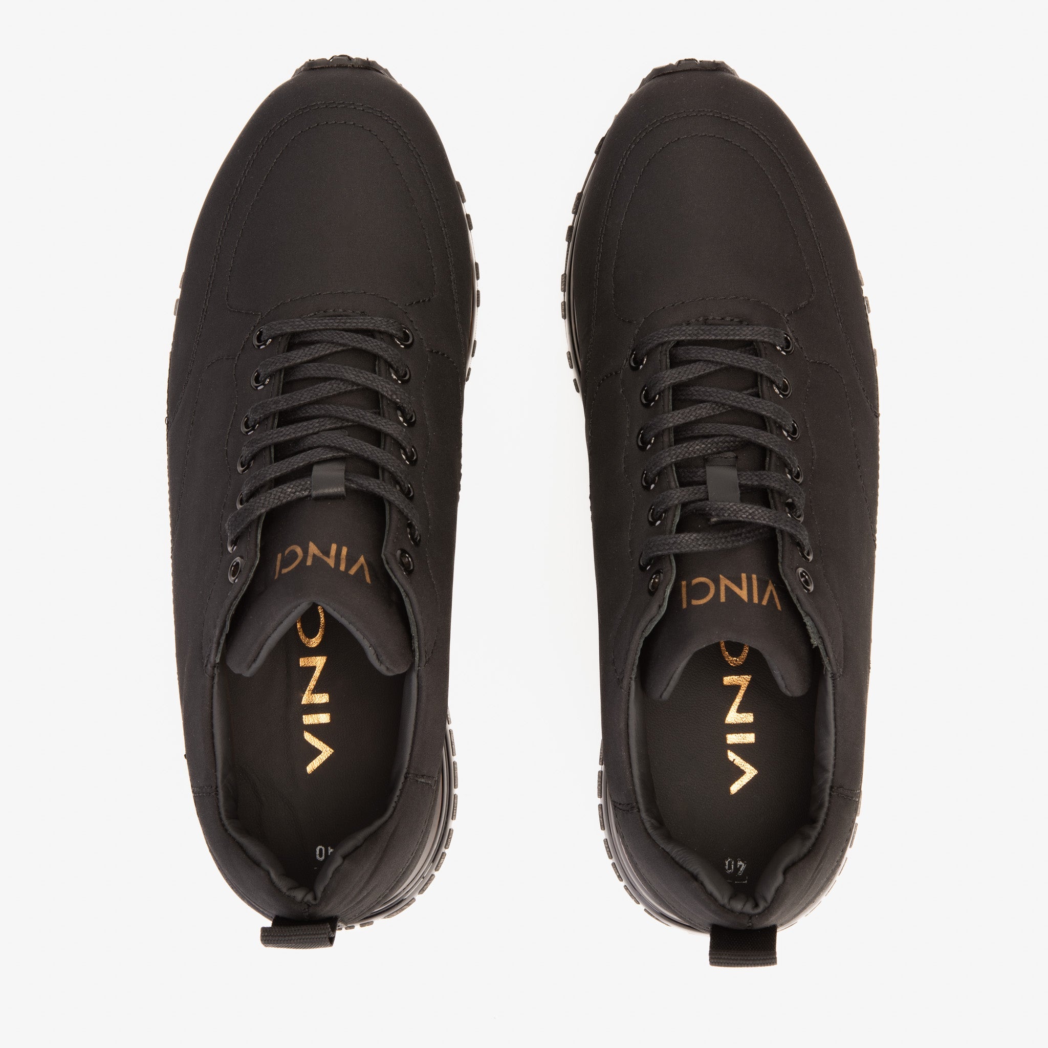 The Lexington Black Sneaker - Vinci Leather