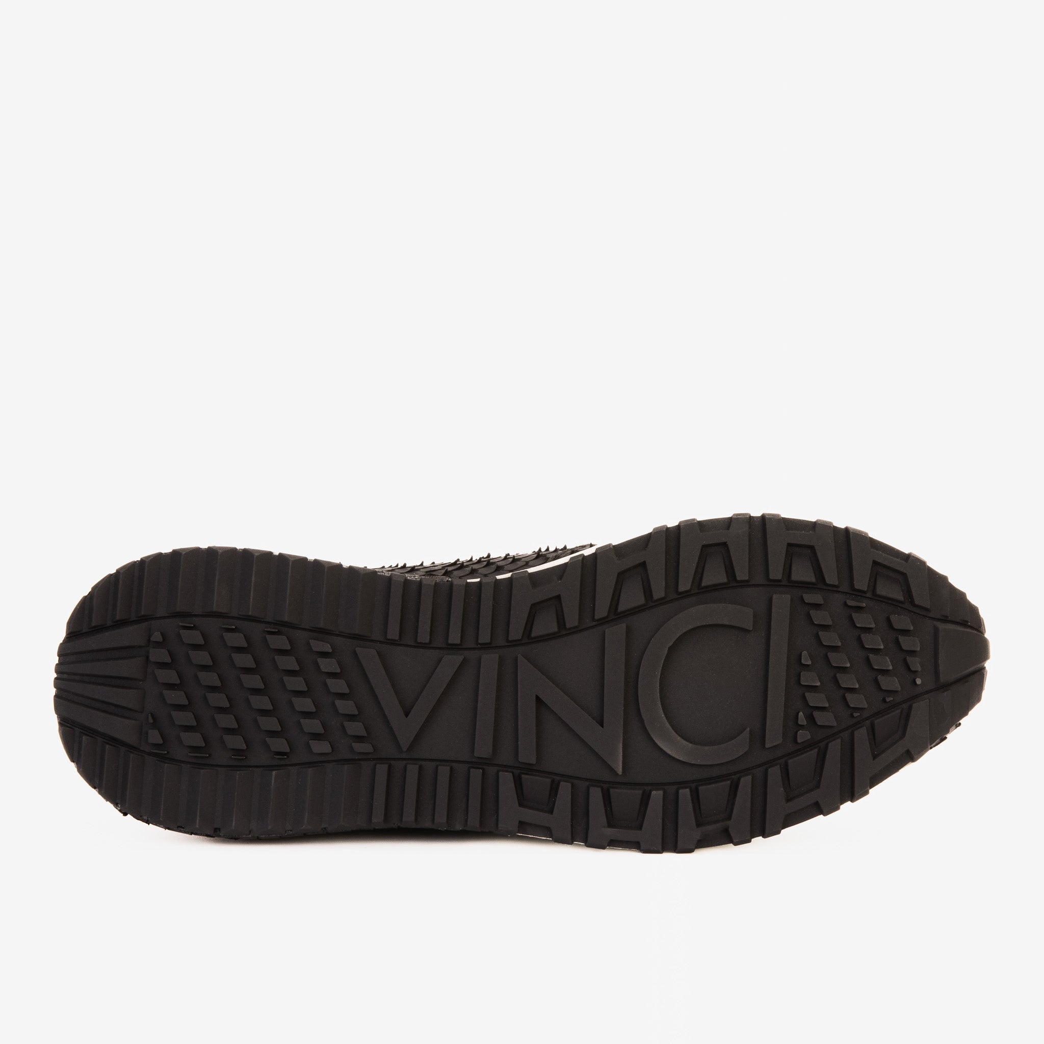The Majesty Black Gold Leather Sneaker - Vinci Leather