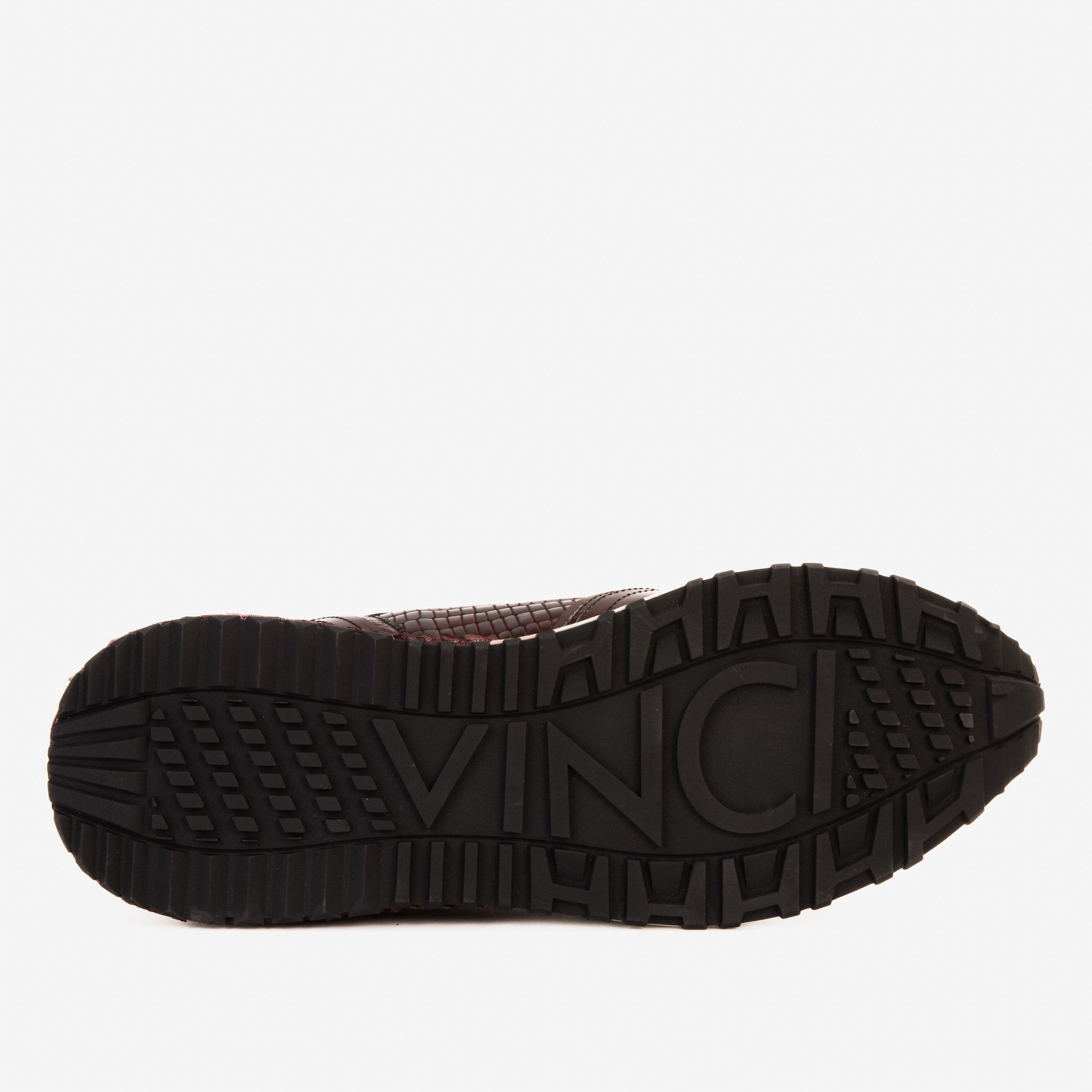 The Empire Burgundy Leather Sneaker - Vinci Leather