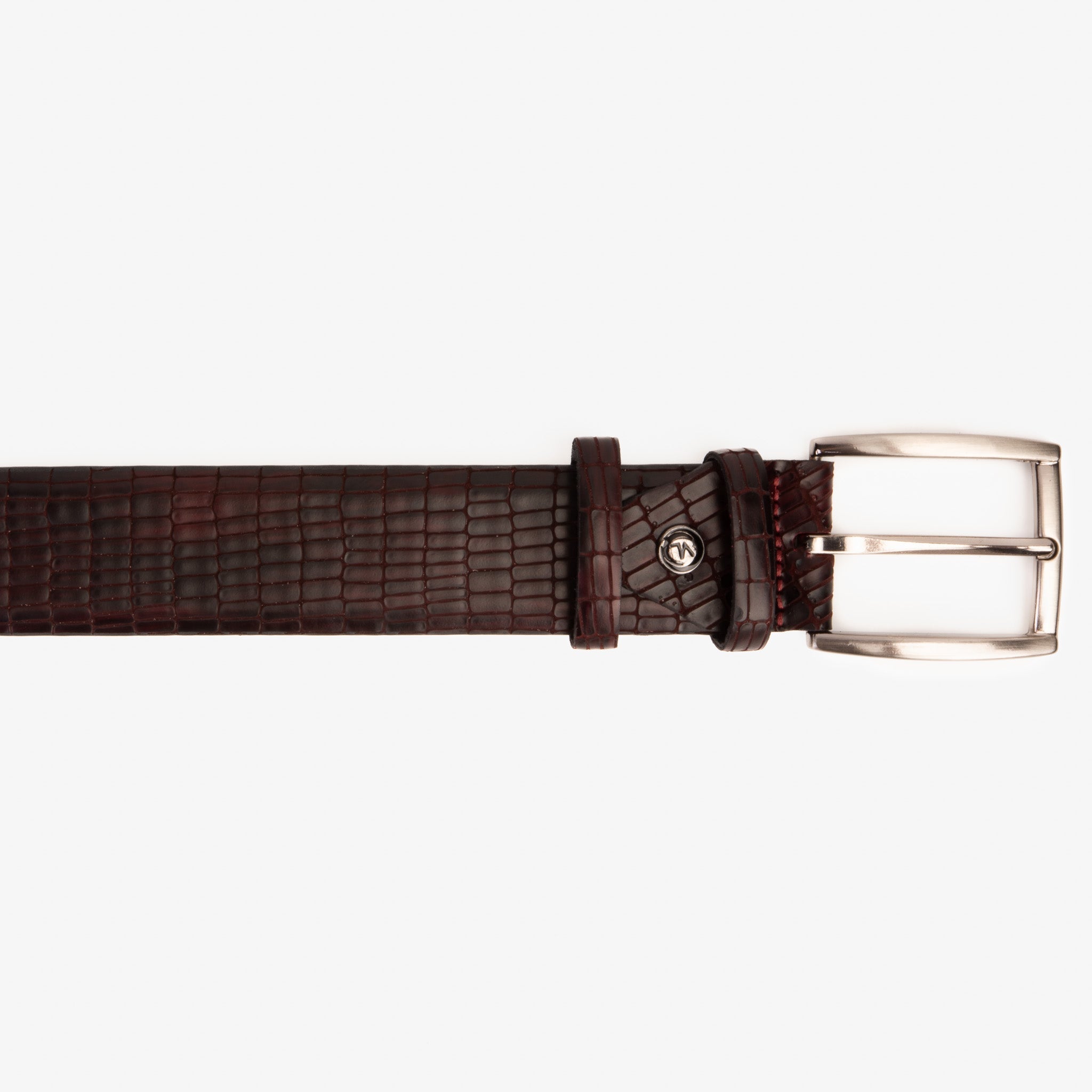 The Empire Burgundy Leather Belt - Vinci Leather
