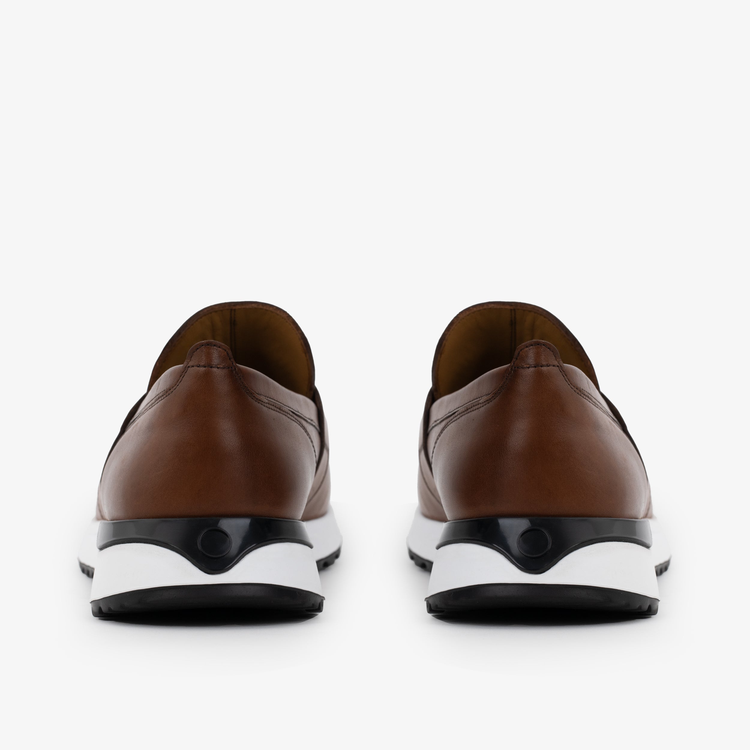 The Lara Tan Leather Sneaker - Vinci Leather