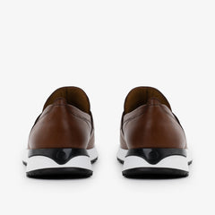 The Lara Tan Leather Sneaker - Vinci Leather