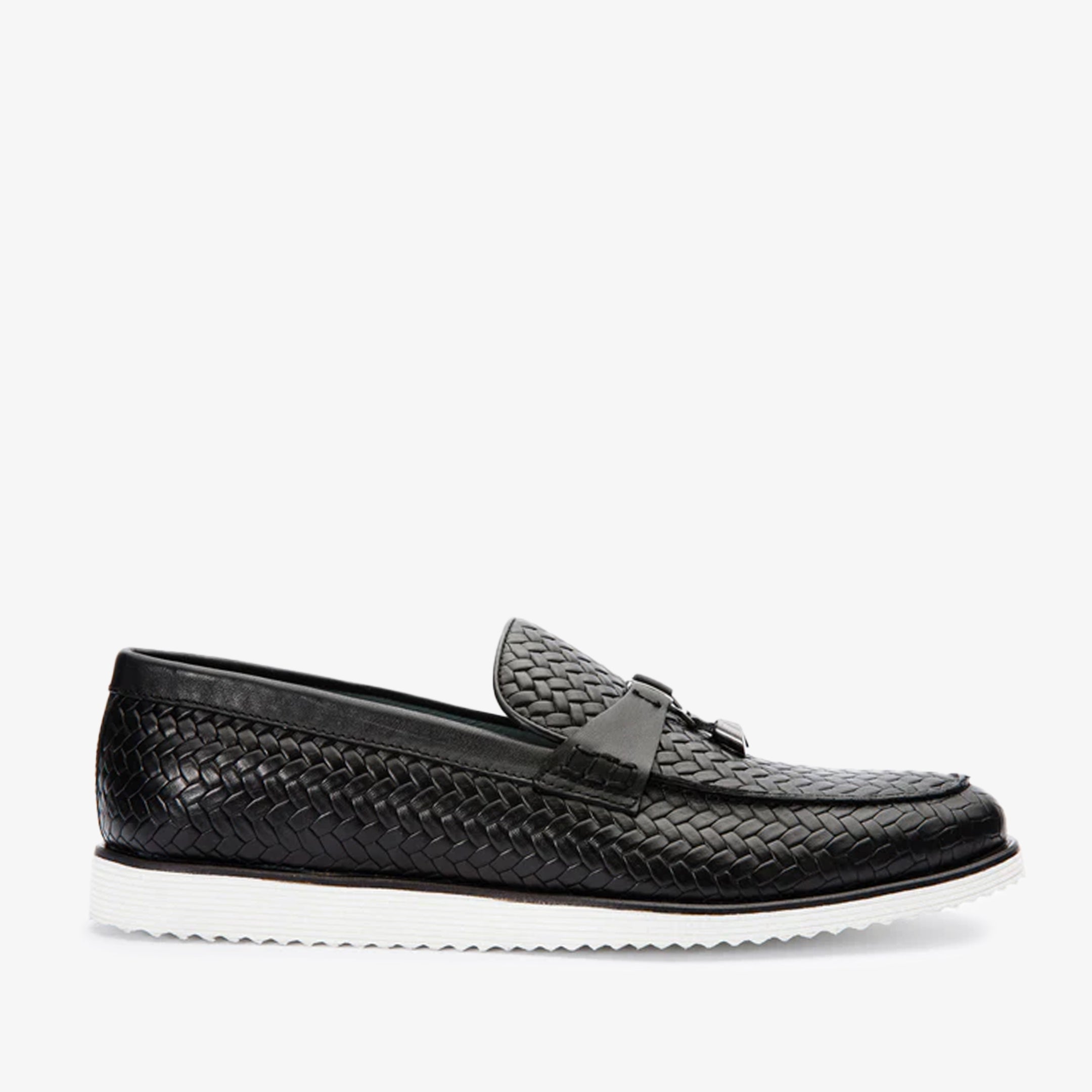 The Sperry Black Leather Tassel Loafer Shoe - Vinci Leather