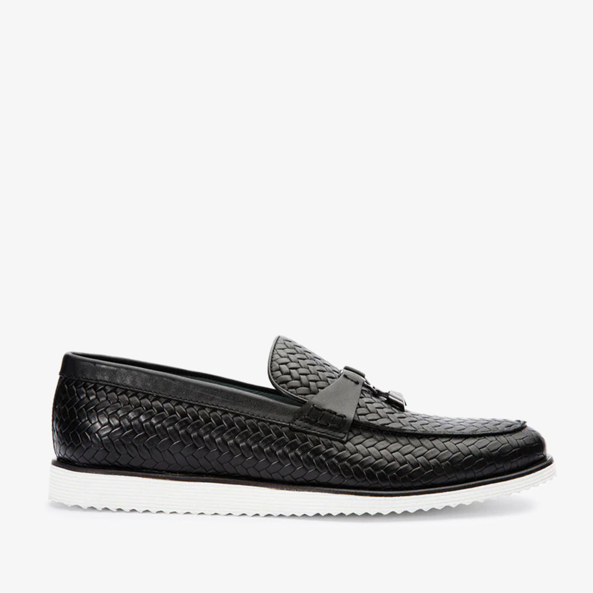 The Sperry Black Leather Tassel Loafer Shoe - Vinci Leather