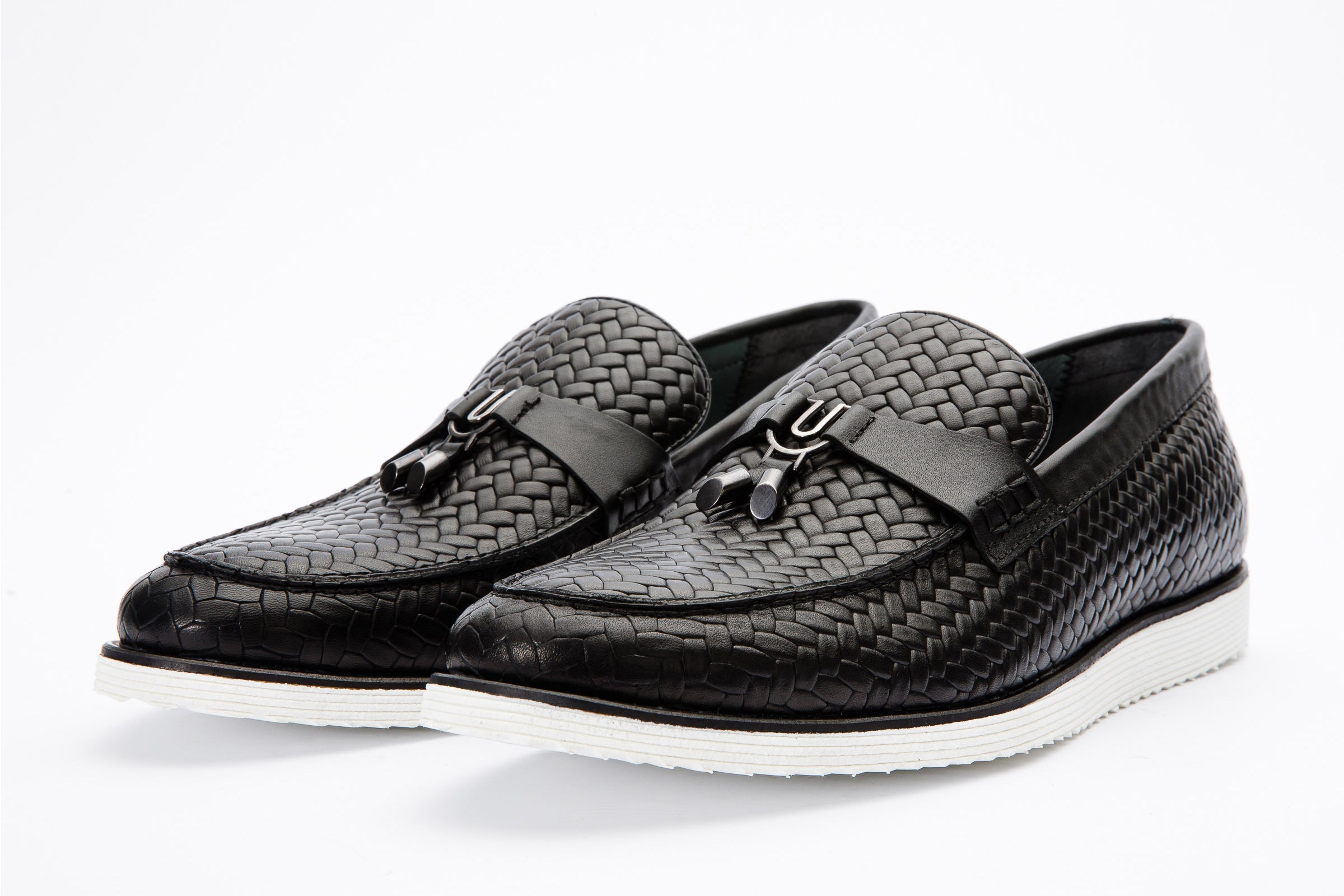 The Sperry Black Leather Tassel Loafer Shoe - Vinci Leather