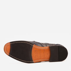 The Istanbul Navy Blue Leather Tassel Loafer Shoe - Vinci Leather