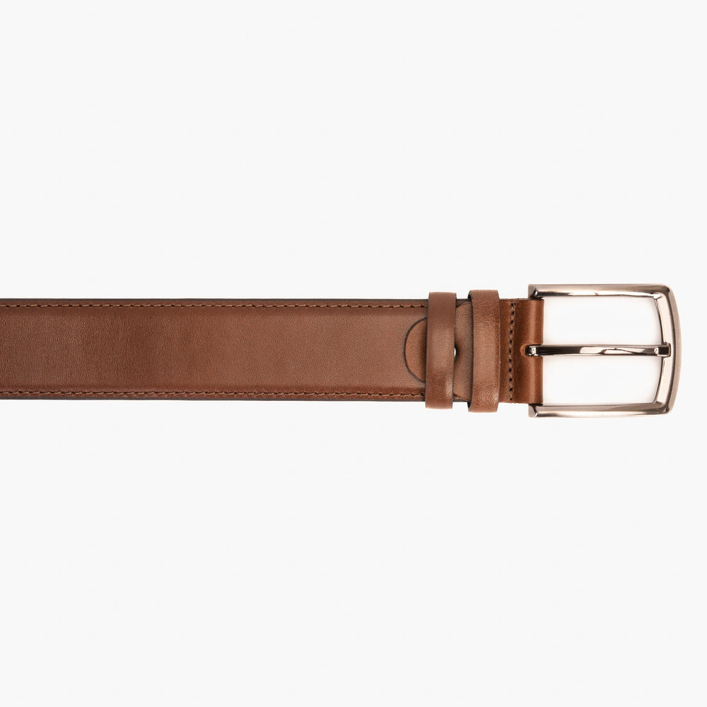 The Torino Brown Calfskin Belt - Vinci Leather