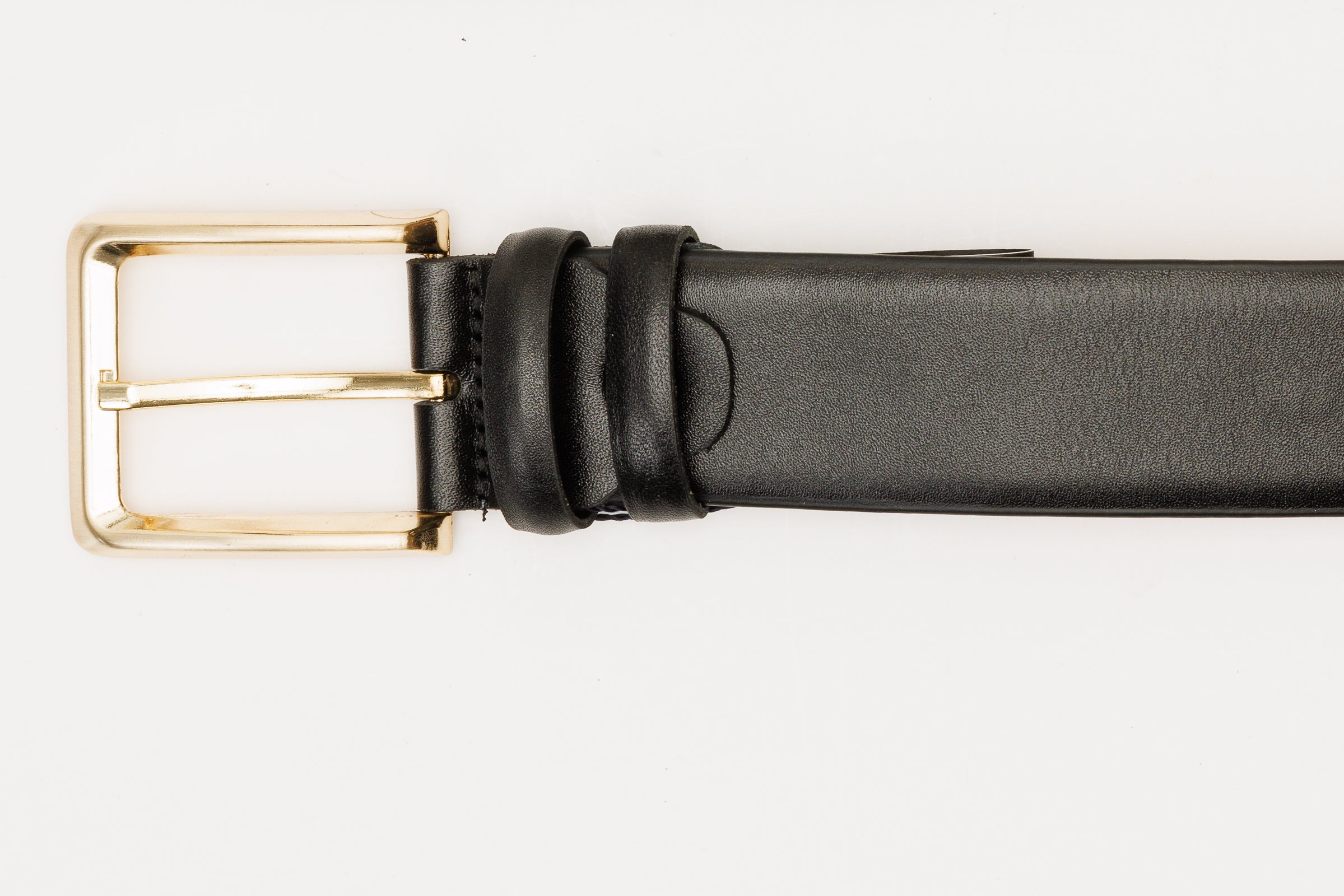 The Infanta Black Spike Leather Belt - Vinci Leather