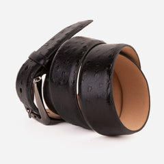 The Johannesburg Black Leather Belt - Vinci Leather