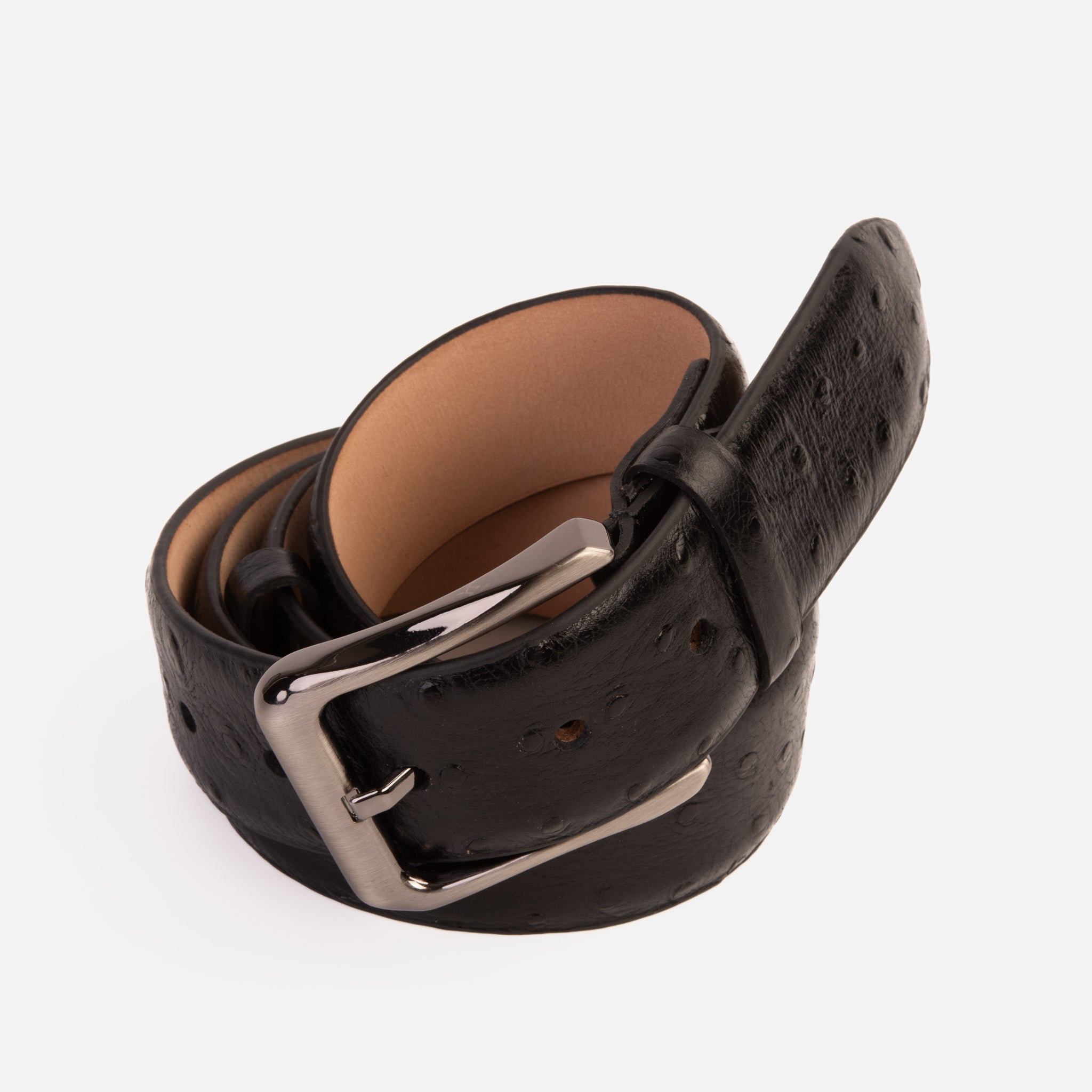The Johannesburg Black Leather Belt - Vinci Leather