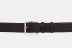 The Adler Black Leather Belt - Vinci Leather