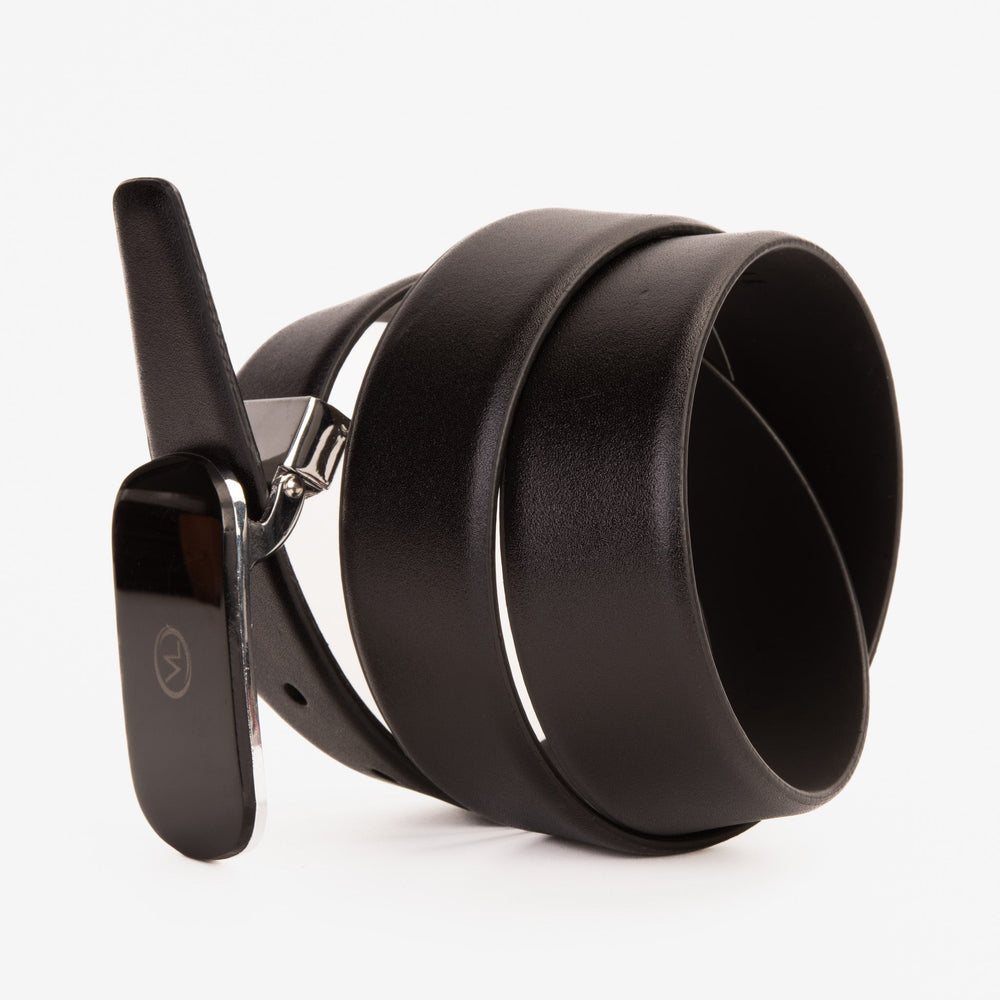 The Marzano Black Color Calfskin  Belt - Vinci Leather